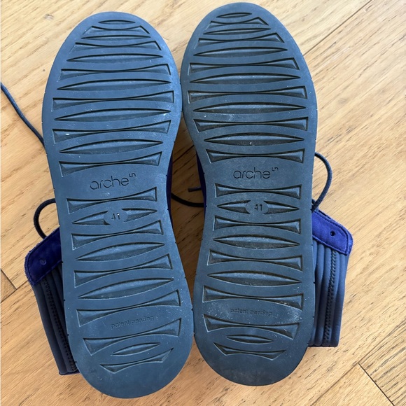 Purple Arche Lace-Up Platform Sneakers / 41 - Picture 4 of 4